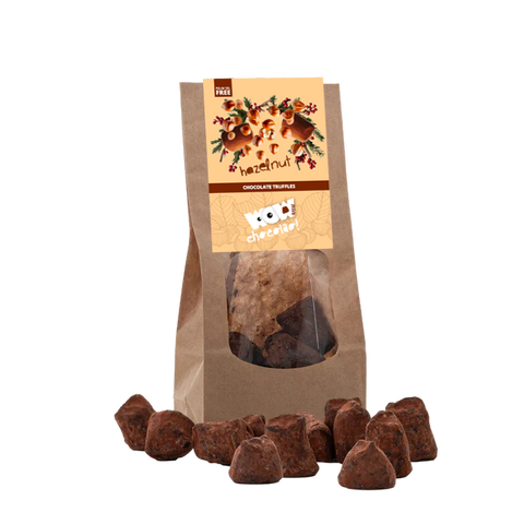 Hazelnut Chocolate Truffles - Christmas edition - Biodegradable bag 130g
