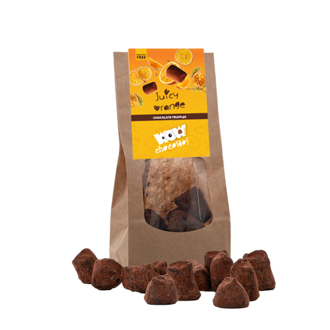 Juicy Orange chocolate truffles - Christmas Edition - Biodegradable bag 130g