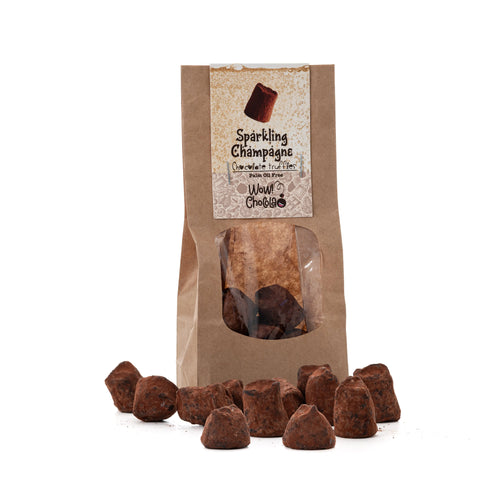 Champagne Chocolate Truffles - Biodegradable packaging 130g - WOW Chocolao!