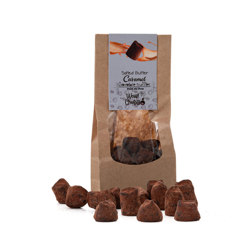 Salted Caramel Chocolate Truffles - Biodegradable bags 130g - WOW Chocolao!