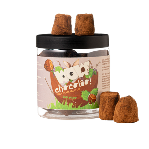 Easter hazelnut chocolate truffles