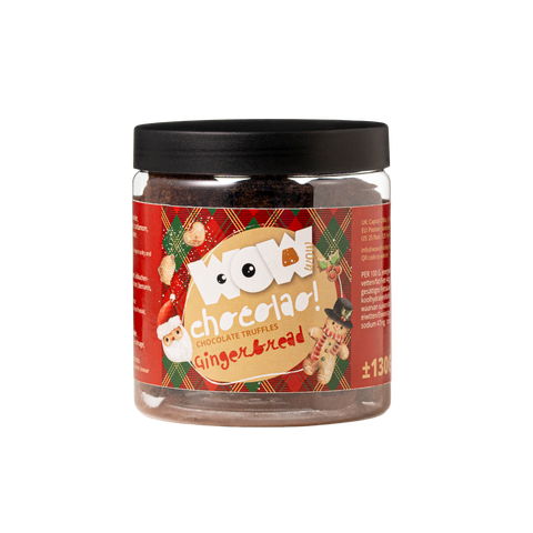 Gingerbread - Christmas Chocolate Truffles - Gifting jar 130g