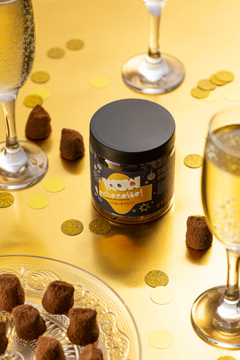 Champagne - New year Chocolate Truffles - Gifting jar 130g