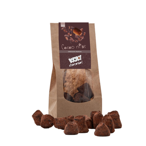 Cacao Nibs Chocolate Truffles - Biodegradable bag 130g