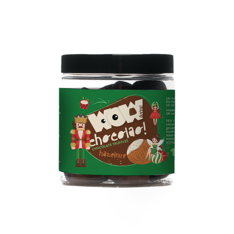 Hazelnut Chocolate Truffles - Christmas Edition - 130g Gifting jar