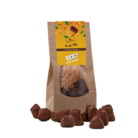 Juicy Orange chocolate truffles - Biodegradable bag 130g