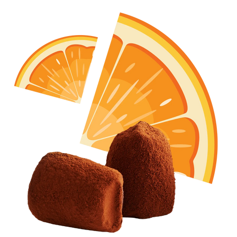 Confit Orange Chocolate Truffles - Bulk - WOW Chocolao!